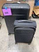 SAMSONITE 2PC HARD & SOFTSHELL LUGGAGE SET - BLACK