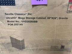 SEVILLE CLASSICS MEGA STORAGE CABINET IN BOXES - GRANITE