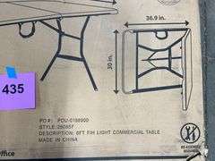 LIFETIME 6FT FOLD IN HALF TABLE IN BOX - WHITE