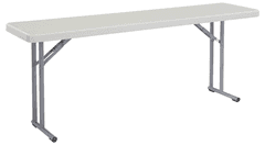 NATIONAL PUBLIC SEATING 18"x 72" FOLDING TABLE IN BOX - GREY
