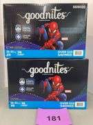 (2) BOXES OF KIDS GOODNITES UNDERWEAR - SIZE XS