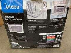 AS IS - MIDEA WINDOW AIR CONDITIONER IN BOX