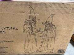 2PC ANIMATED CRYSTAL BALL WITCHES IN BOX