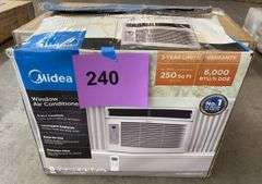 AS IS - MIDEA WINDOW AIR CONDITIONER IN BOX