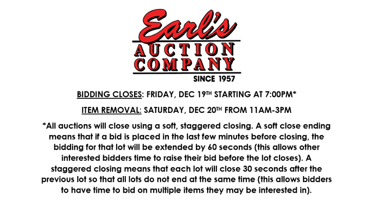 ONLINE ESTATE AUCTION! 12/2-12/19
