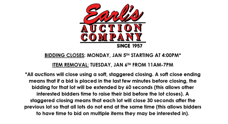 ENDS MONDAY! ONLINE AUCTION 12/30-1/5 (PURPLE)