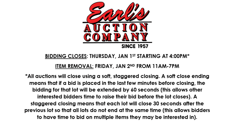 ENDS THURSDAY! ONLINE AUCTION 12/27-1/1 (BLUE)