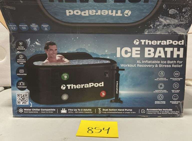 THERAPOD XL INFLATABLE ICE BATH IN BOX - Earl's Auction Company