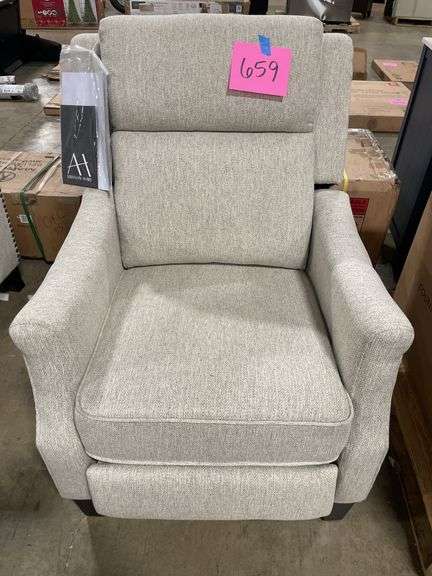 ABBYSON LIVING CALVIN FABRIC PUSHBACK RECLINER - CREAM - Earl's Auction ...