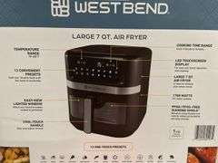 WESTBEND LARGE 7QT AIR FRYER IN BOX