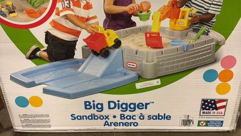 LITTLE TIKES BIG DIGGER SANDBOX IN BOX