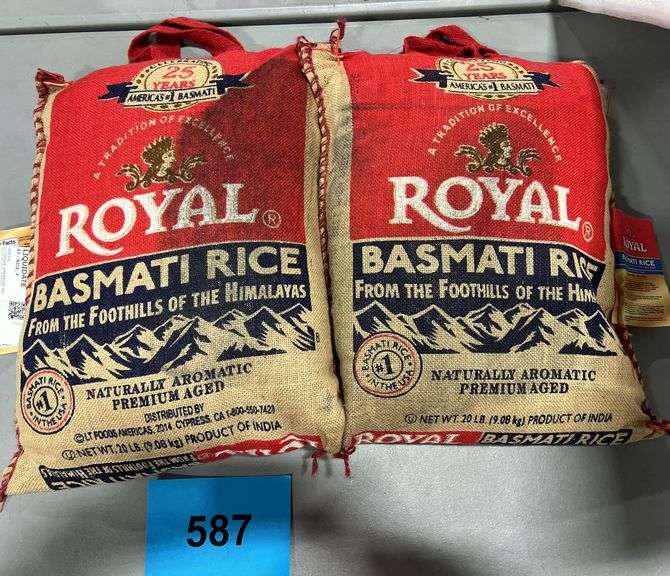 (2) BAGS OF ROYAL BASMATI RICE - Earl's Auction Company