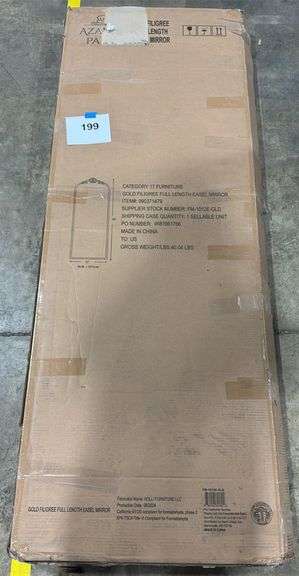 GOLD FILIGREE EASEL MIRROR IN BOX