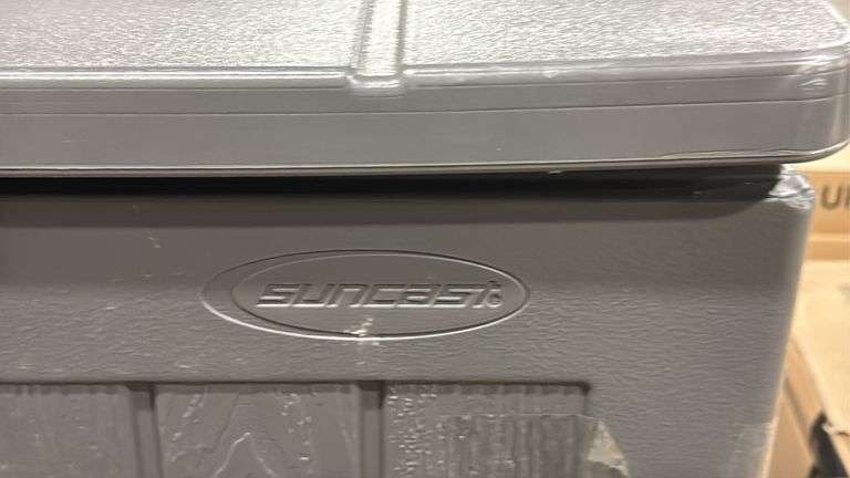 AS IS - SUNCAST DECK BOX - GREY