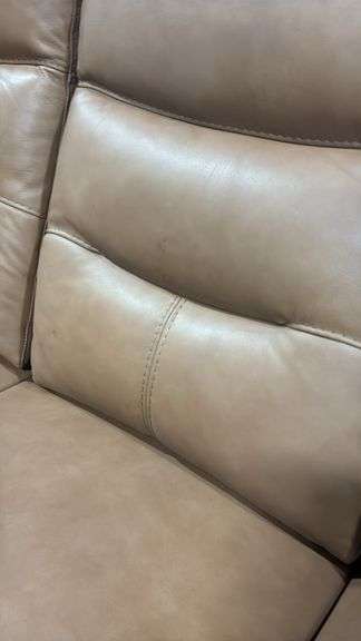 COOPER LEATHER POWER RECLINER - BUTTERNUT