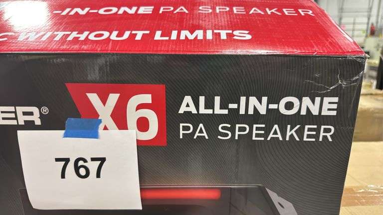 MONSTER X6 ALL-IN-ONE PA SPEAKER IN BOX
