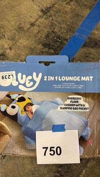 KIDS BLUEY 2-IN-1 LOUNGE MAT