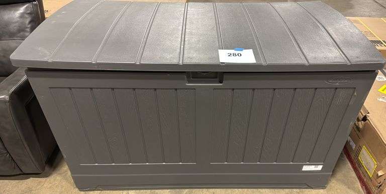 AS IS - SUNCAST DECK BOX - GREY