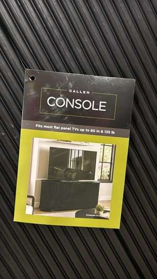 AS IS - CALLEN 72" WOOD CONSOLE - BLACK