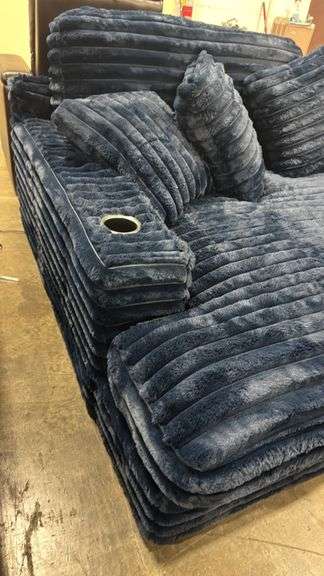 CHEERS OVERSIZED COZY CHAISE CHAIR - NAVY