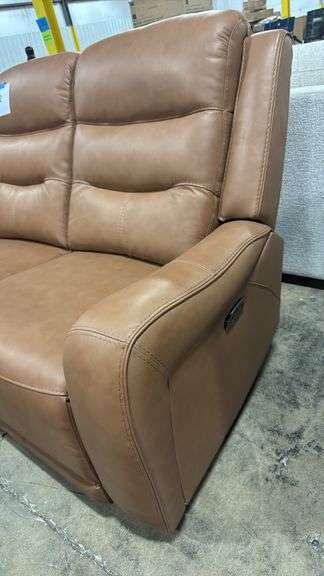 COOPER LEATHER POWER RECLINER - BUTTERNUT