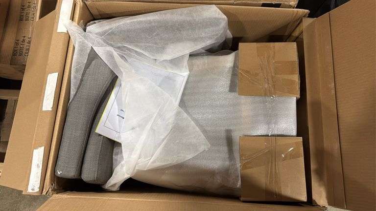 (2) AMELIA COLLECTION SWIVEL COUNTER STOOLS IN BOX - GREY