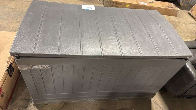 AS IS - SUNCAST DECK BOX - GREY