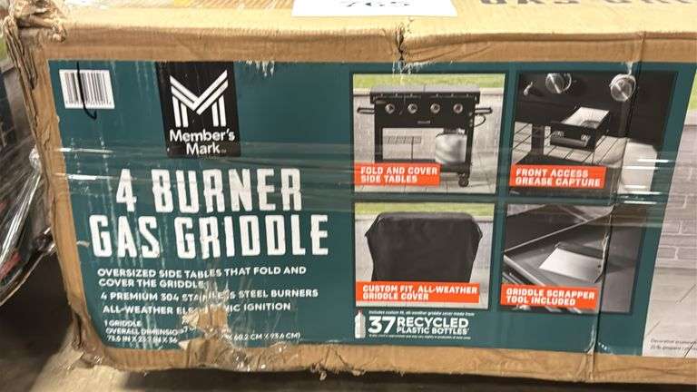 4-BURNER GAS GRIDDLE GRILL IN BOX