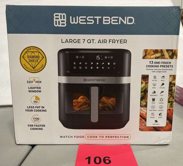 WESTBEND LARGE 7QT AIR FRYER IN BOX