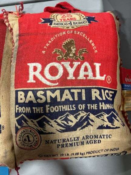 (2) BAGS OF ROYAL BASMATI RICE - Earl's Auction Company