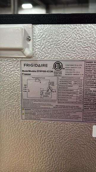 FRIGIDAIRE STAINLESS UPRIGHT FREEZER