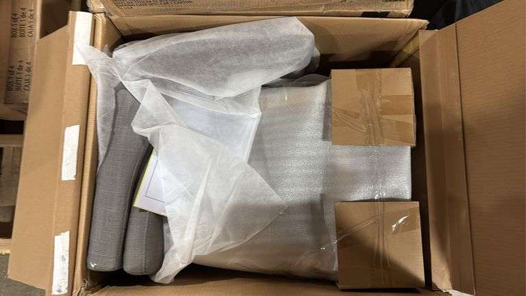(2) AMELIA COLLECTION SWIVEL COUNTER STOOLS IN BOX - GREY