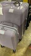 IFLY SMART 2PC HARDSHELL ROLLING LUGGAGE SET - PURPLE