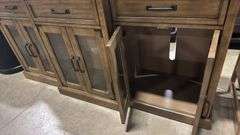 6-DOOR WOOD CONSOLE
