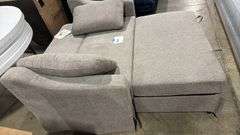 SERTA HARVARD CONVERTIBLE LOVESEAT - LINEN