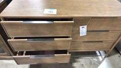 AS IS - 6-DRAWER WOOD DRESSER