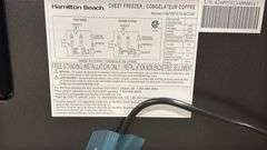 HAMILTON BEACH 5.0CU FT CHEST FREEZER