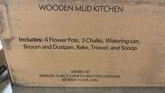 KIDS WOODEN MUD KITCHEN IN BOX