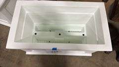 MAYNE RECTANGLE  PLASTIC PLANTER - WHITE