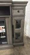 GREY ELECTRIC FIREPLACE CONSOLE