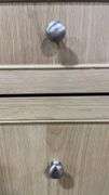 AS IS - BECKI OWENS SINGLE SINK VANITY - BROWN & WHITE