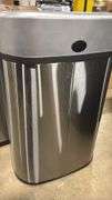 AS IS - (3) STAIBNLESS MOTION SENSOR TRASH CANS