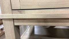 AS IS - BECKI OWENS SINGLE SINK VANITY - BROWN & WHITE