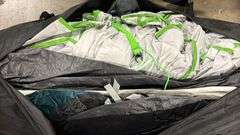 AS IS - 12 PERSON INSTANT CABIN TENT W/ LED LIGHTS IN BAG