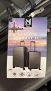 2PC HARDSHELL ROLLING LUGGAGE SET - GREY