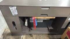 GREY ELECTRIC FIREPLACE CONSOLE
