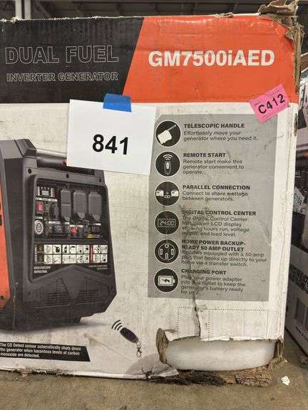 GENMAX DUAL FUEL INVERTER GENERATOR IN BOX