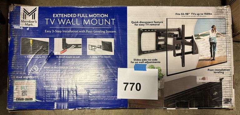 32-98" TV WALL MOUNT IN BOX