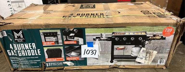 4 BURNER GAS GRIDDLE GRILL IN BOX