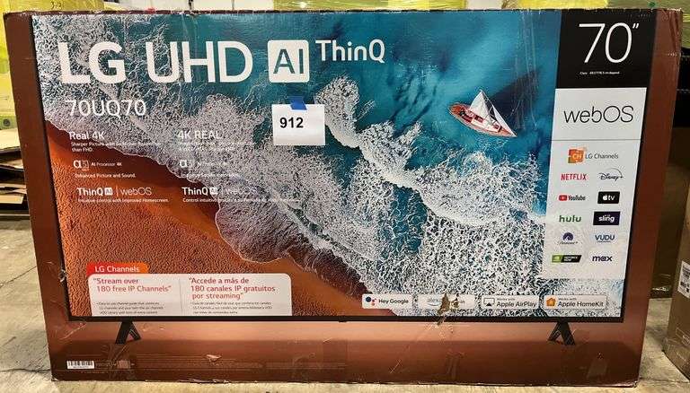 LG 70" UHD AI THINQ 4K SMART TV IN BOX (70UQ70)